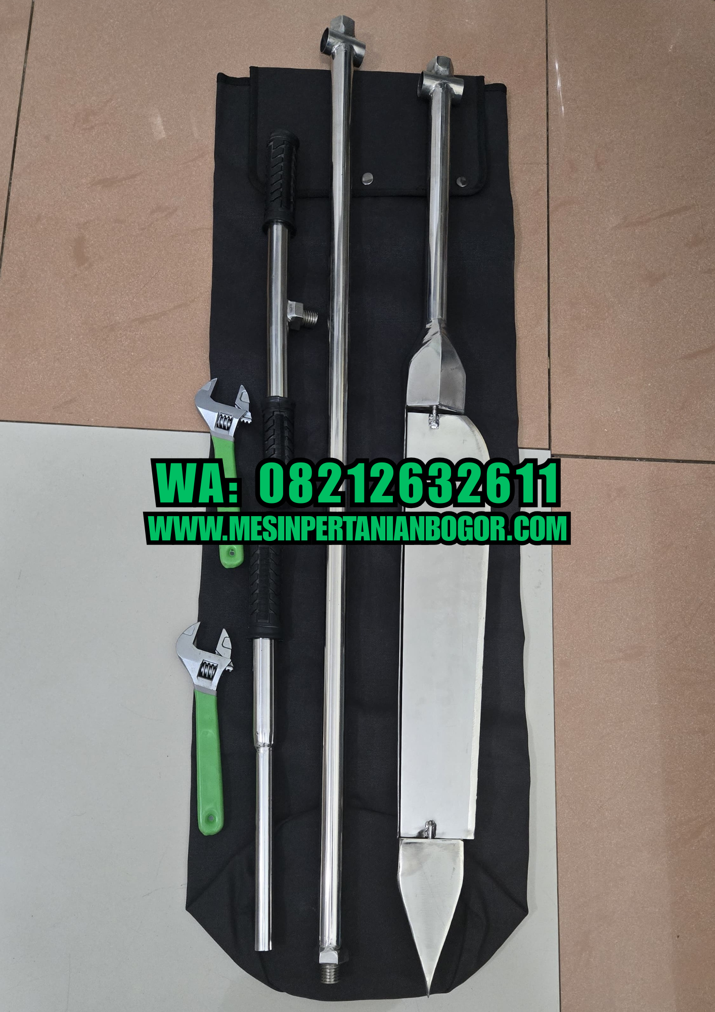 Bor Gambut Parang Stainless 1 Meter
