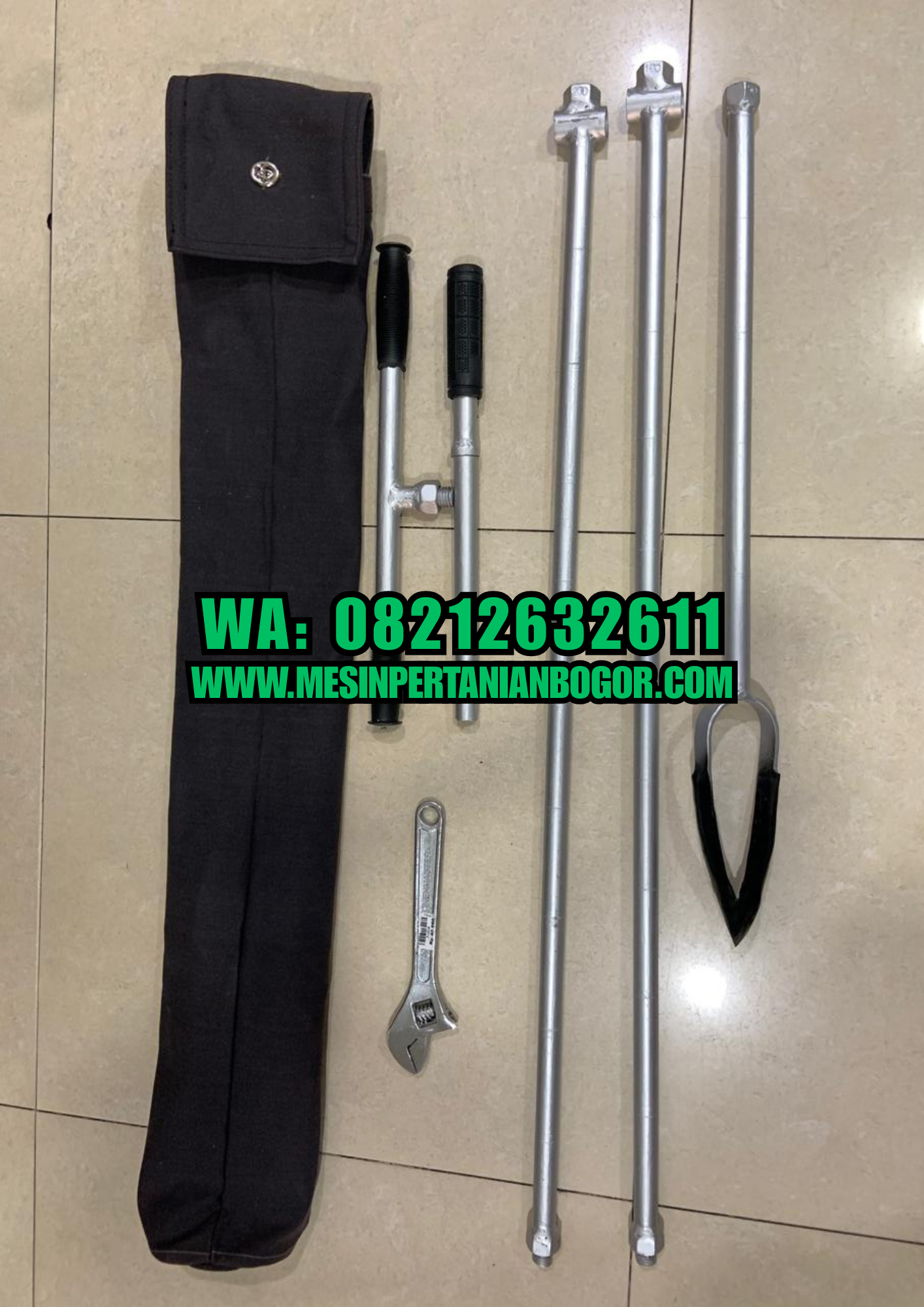 Bor Tanah Belgi 2 Meter Stainless Steel
