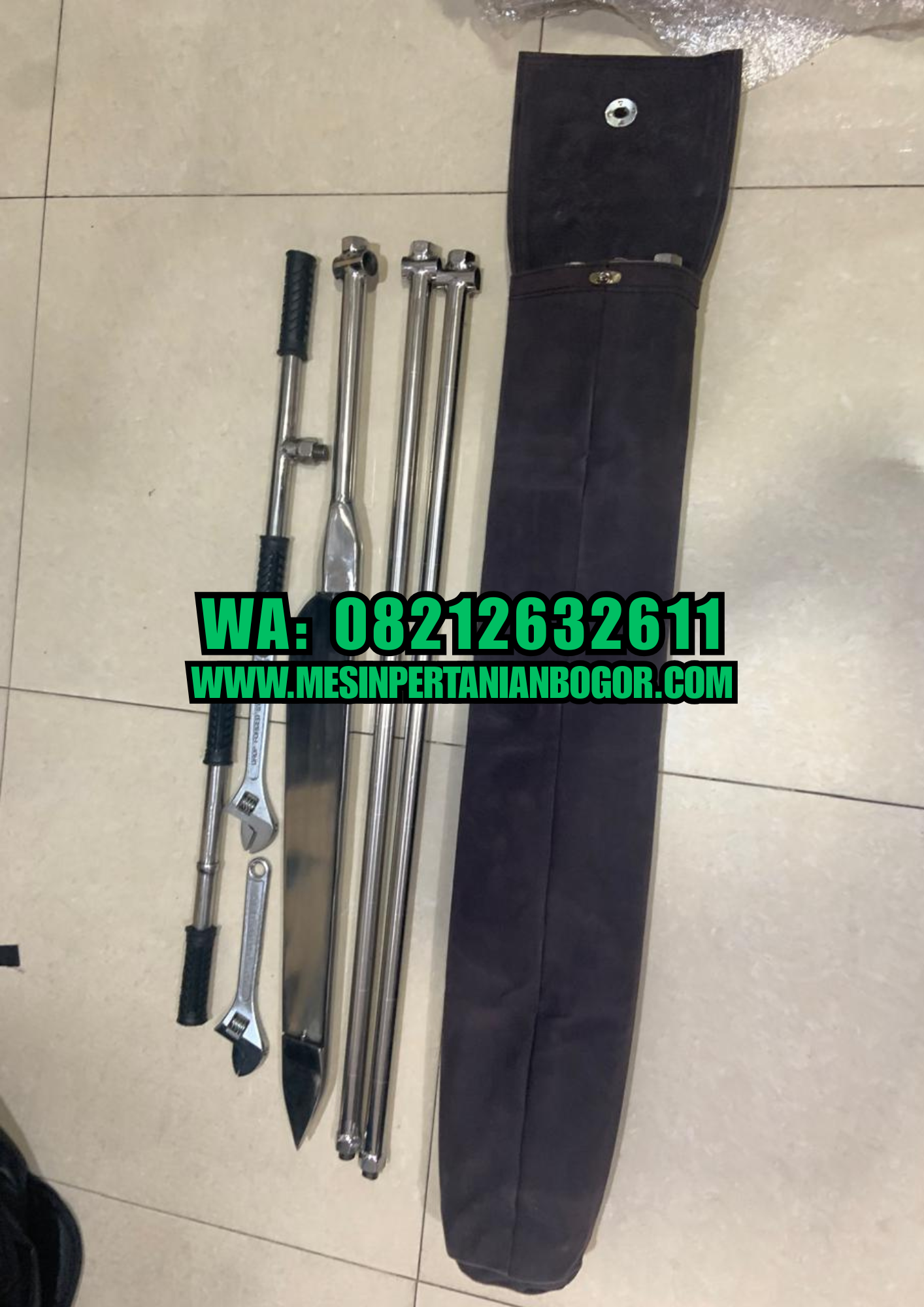 Bor Tanah Gambut 2 Meter Stainless