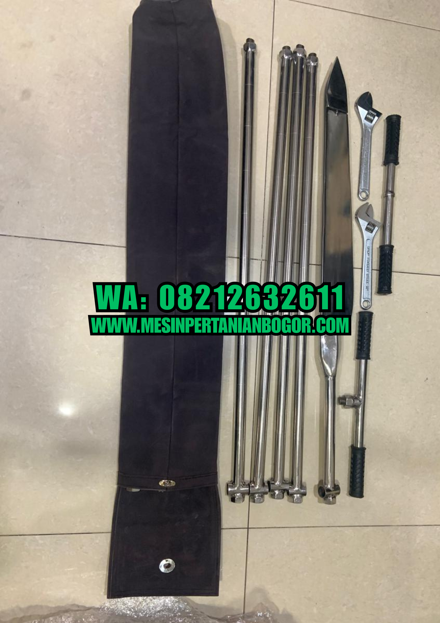 Bor Tanah Gambut 4 Meter Stainless