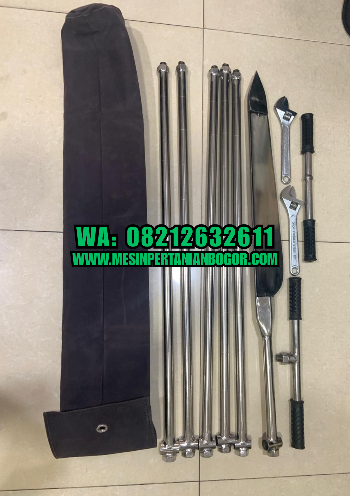 Bor Tanah Gambut 5 Meter Stainless