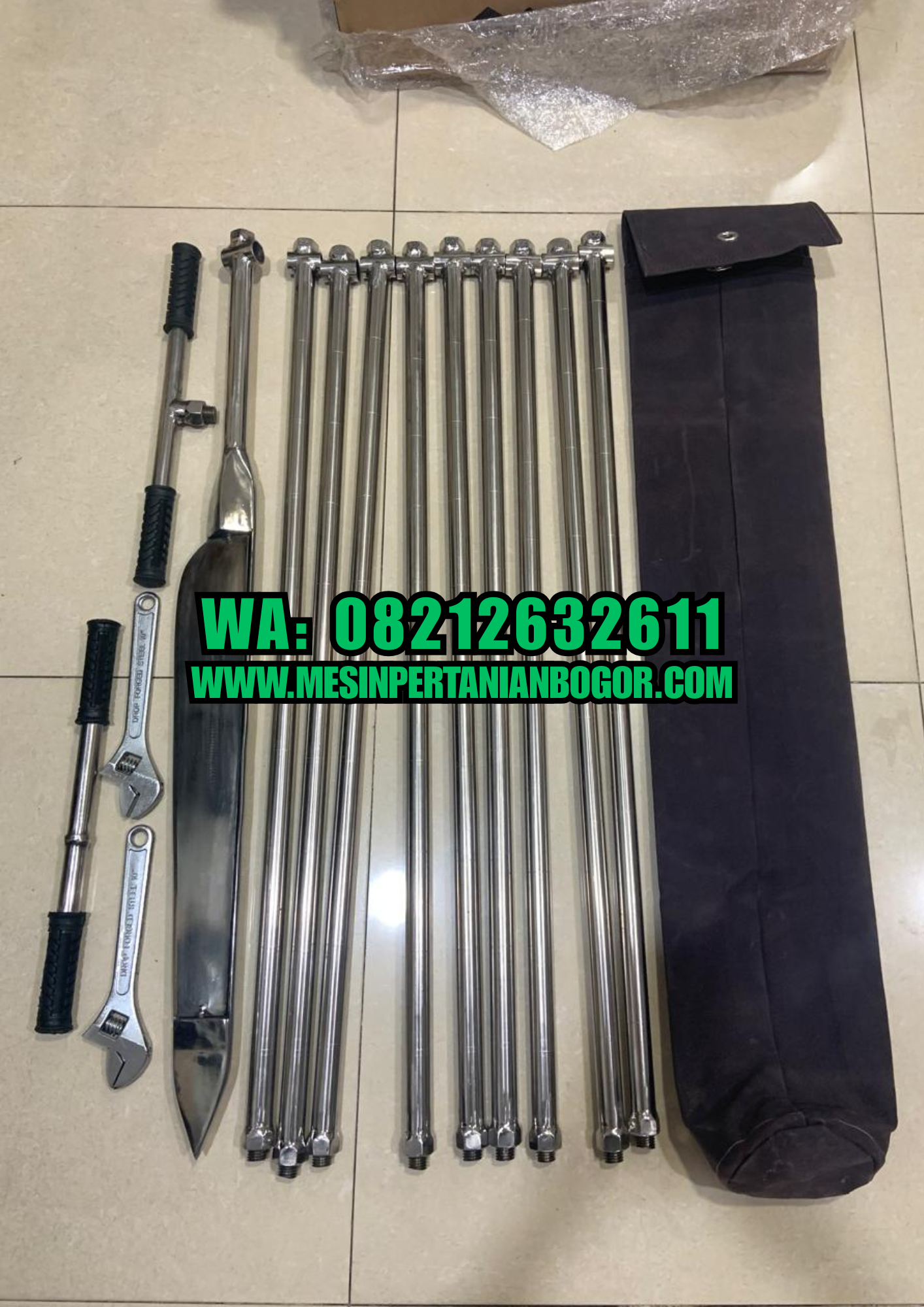 Bor Tanah Gambut 9 Meter Stainless