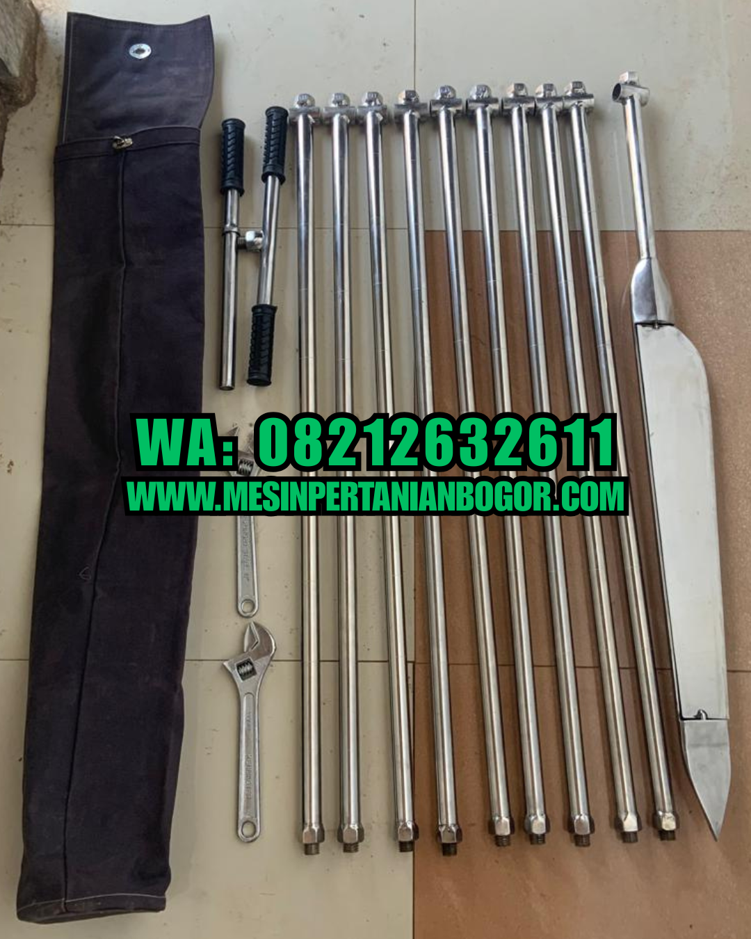 Bor Tanah Gambut Model Parang Kedalaman 10 Meter