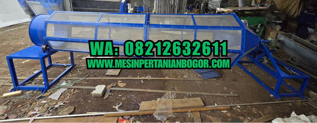Mesin Pengayak Kompos Panjang 4 Meter