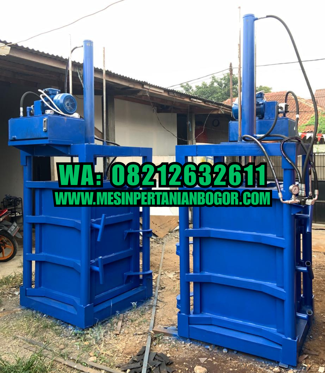 Mesin Press Jerami Hidrolik 12 Ton
