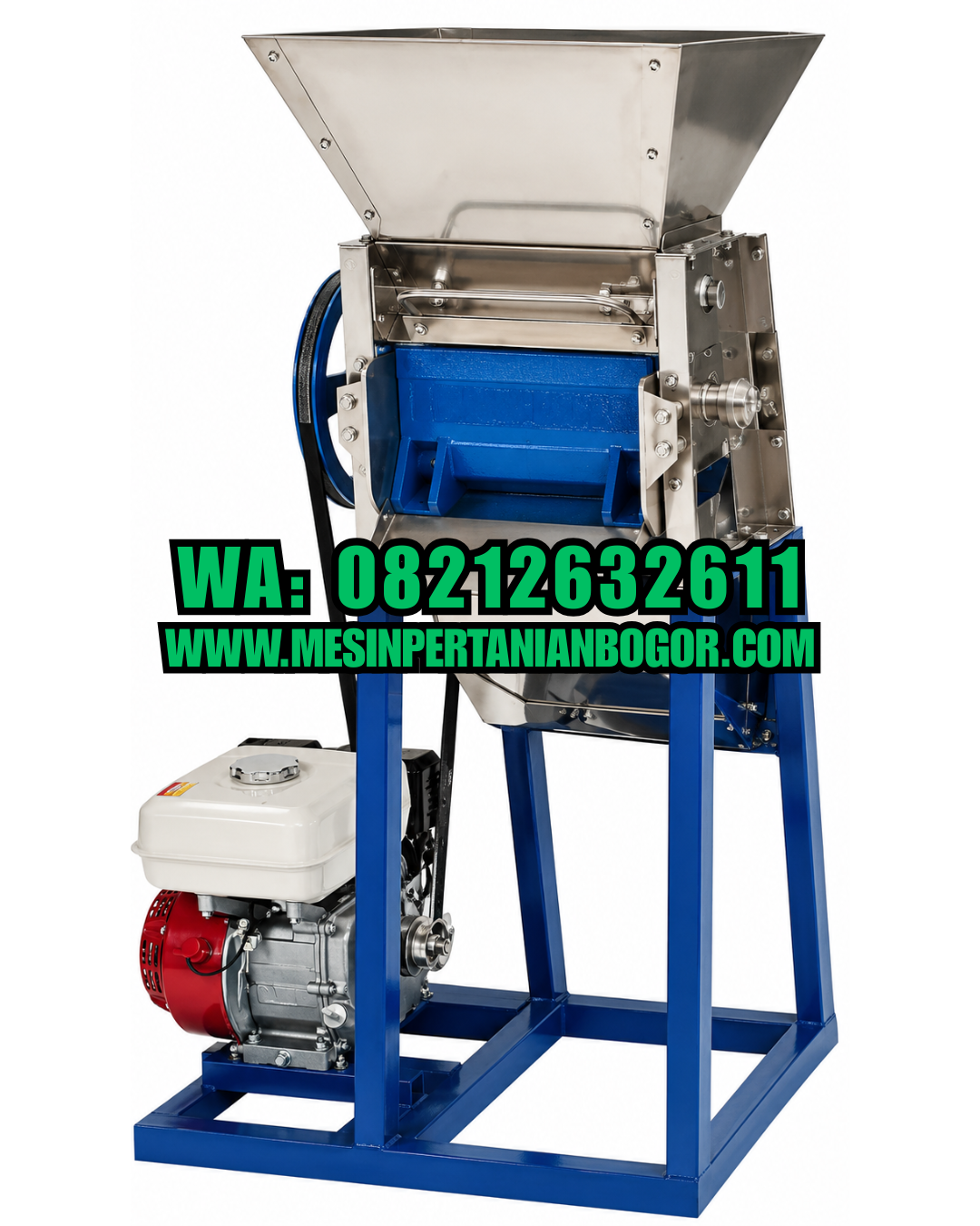 Mesin Pulper Kopi Stainless Kapasitas 250 Kg/Jam