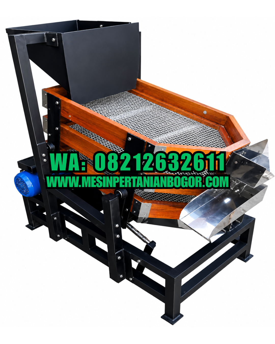 Mesin Sortasi Biji Kopi Sistem Ayunan Papan Kayu