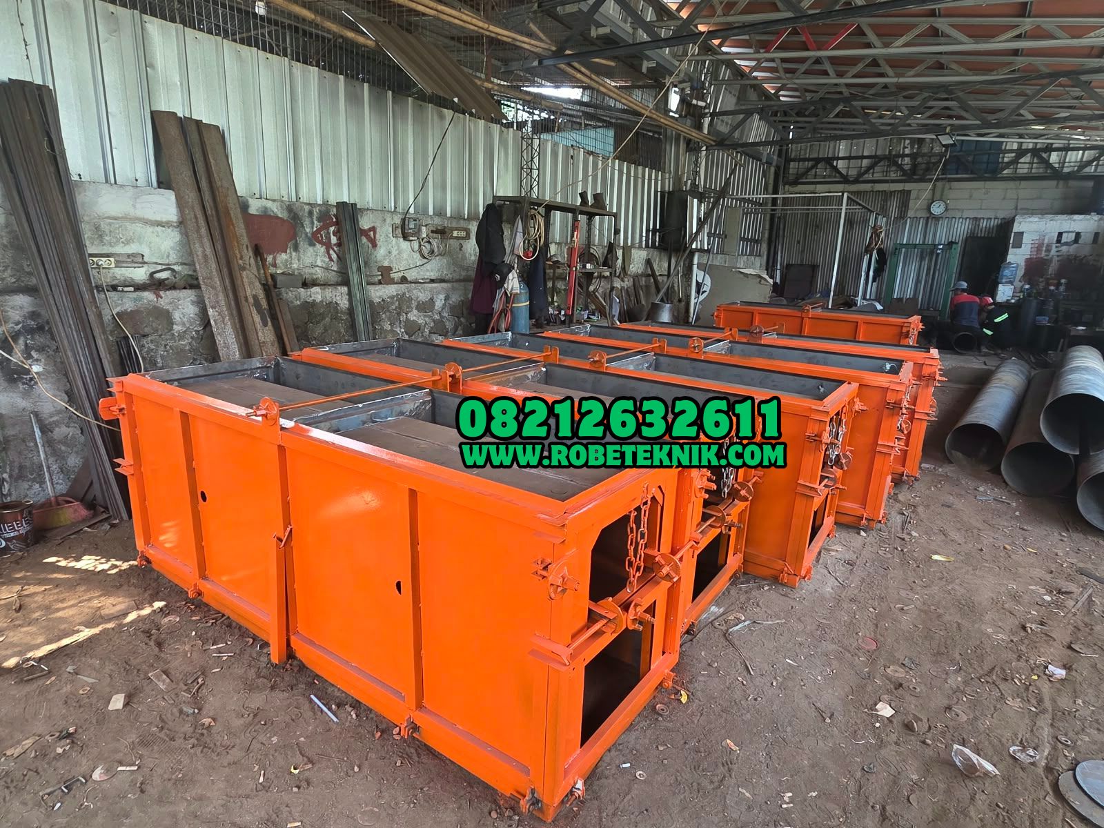 Cetakan Uditch Ukuran 70x80x120 cm Cetakan Saluran Air Beton